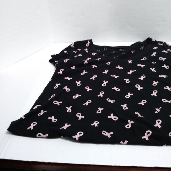 Torrid Women's Cancer Ribbon Graphic Tee Short Sleeve - Picture 8 of 9